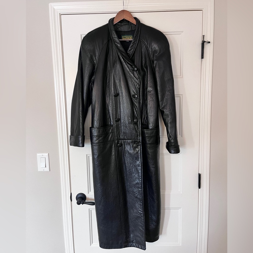 Vintage Danier Leather Statement Trench Coat